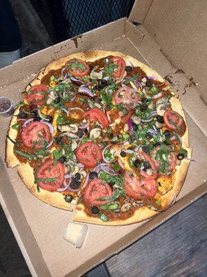 They said it would have vegan cheese but instead there was just a side of regular Parmesan😩  at Pan De Vida - Granada in Granada