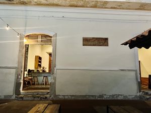 Keep your eyes peeled for their sign! Almost missed it. Nice ambiance inside and outside   at Pan De Vida - Granada in Granada