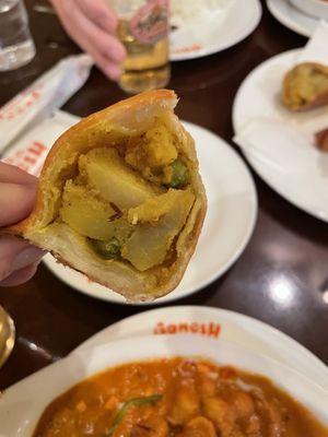 Inside samosas  at Ganesh in Hiroshima