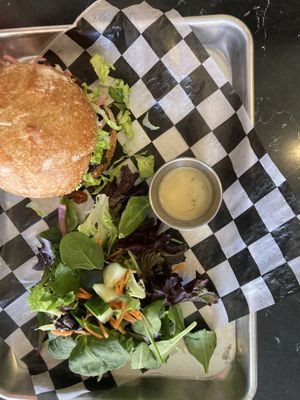 Cottontail burger   at Mad Rabbit Cafe in Madison