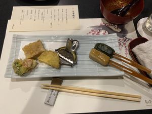 Vegan kaiseki course  at Umenohana Kichijoji-Shop in Tokyo