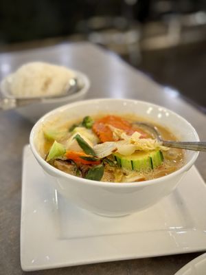 Vegetable and Tofu Curry   at Phuket Thai Restaurant in Redondo Beach
