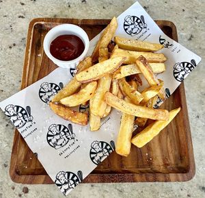 French fries   at SkinnyTom's Deli in Unawatuna