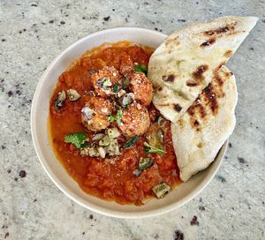 Harissa shakshuka   at SkinnyTom's Deli in Unawatuna