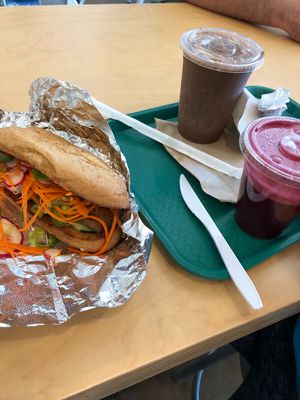 Bomb-Mi and Mocha Java and Selfie Juice at Luscious Lorraine's in Palm Desert