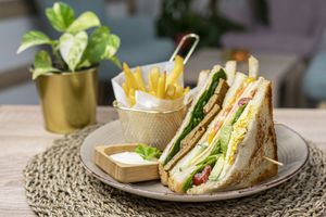 Club sandwich at Tranquilo in Brno