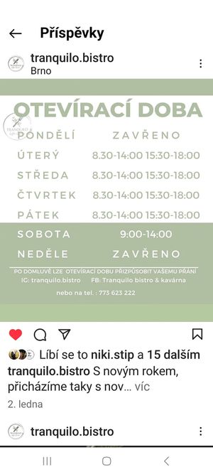  at Tranquilo in Brno