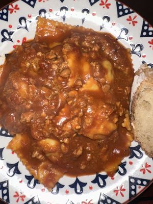 Vegan pumpkin and potato ravioli  at Pasta Fresca in Phnom Penh