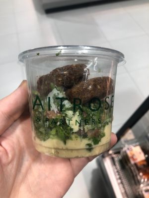 Falafel hummus pot at Waitrose - Khalifa City in Abu Dhabi