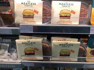 Meatless farm burgers at Waitrose - Khalifa City in Abu Dhabi