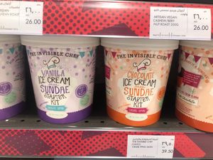 Ice cream kits at Waitrose - Khalifa City in Abu Dhabi
