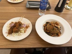 Tofu Suya and Pineapple Rice  at VeggieVictory in Lagos