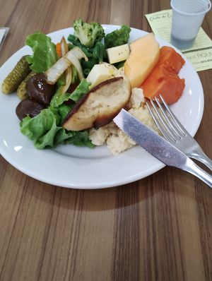 Salad mix of buffet fig selection to die for at Clube do Comércio Restaurante Porto Alegre in Porto Alegre