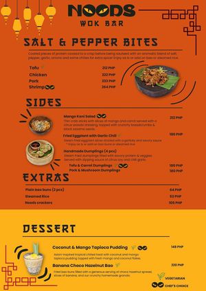 The tofu and tofu + carrot dumpling are vegan at Noods Wok Bar in Siargao