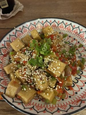 salt and pepper tofu  at Noods Wok Bar in Siargao