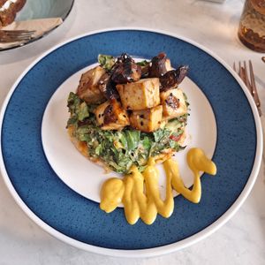 Small pizza, air fried at Dragonfruit Café in Whangarei