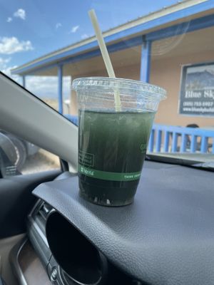 Great juices and smoothies   at Blue Zone in Espanola