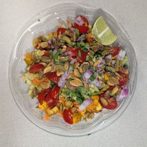 A quinoa free version of the protein bowl. Yum. at Blue Zone in Espanola