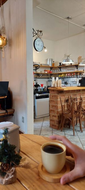 Café coado at Empório Terra Forte in Pocos De Caldas