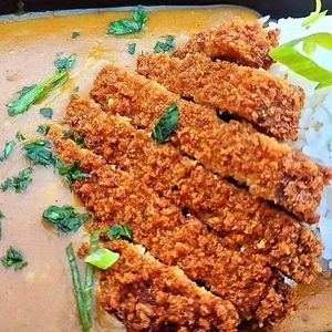 Chick'n Katsu and Japanese Golden Curry at Cosmic Bird in Louisville