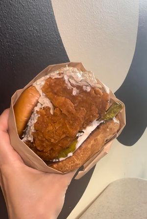 O. G. Chick'n Burger at Cosmic Bird in Louisville