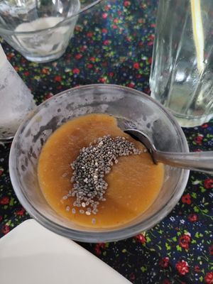 Amazon fruit dessert at Govindas Vegetarian Food & Yoga in Leticia