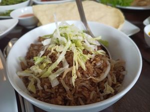 Fried rice at Leaf Vegetarian in Rotterdam