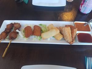 Starter platter at Leaf Vegetarian in Rotterdam