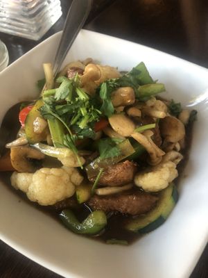 Faux chicken  at Leaf Vegetarian in Rotterdam