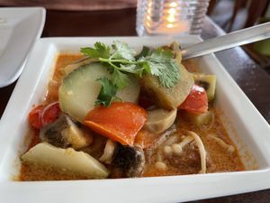 Tom Yum Curry   at Leaf Vegetarian in Rotterdam