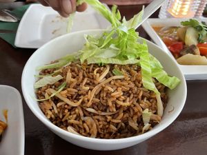 Fried rice (one portion enough for two)  at Leaf Vegetarian in Rotterdam