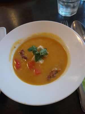 Lentil soup at Leaf Vegetarian in Rotterdam