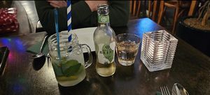 Ginger beer and i think it was a mojito but could also be ice thee lol at Leaf Vegetarian in Rotterdam
