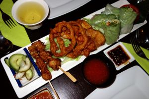 Christmas dinner 2014 at Leaf Vegetarian in Rotterdam