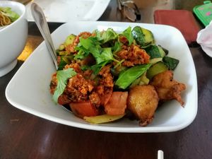 "Chicken" in XO sauce at Leaf Vegetarian in Rotterdam