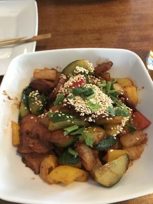 Soyaribs in Beijing sauce at Leaf Vegetarian in Rotterdam