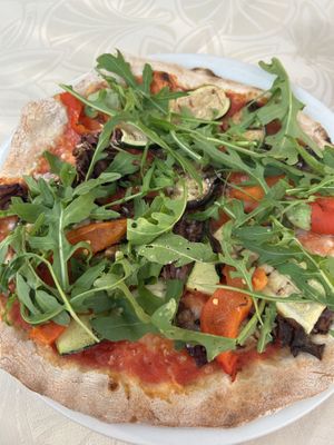 La pizza  at Pizzeria Vesuvio in Moncalieri