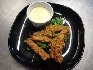 Crispy seitan at Pizzeria Vesuvio in Moncalieri