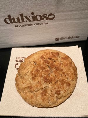 Lotus vegan cookie at Dulxioso in Madrid