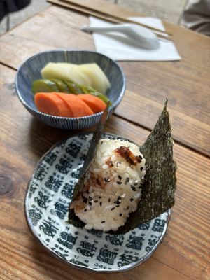 Umeboshi Onigiri and Nukazuke  at Heno Heno in Berlin