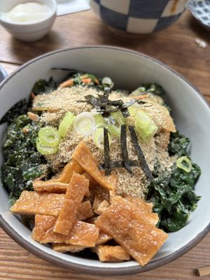 Vegan Don with tofu (definitely add the tofu, it enhances the whole meal with its sweetness)  at Heno Heno in Berlin