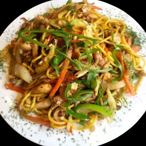 vEG cHOWMIN at Mt Everest Indian Halal Restaurant - 인도 음식 in Jeju