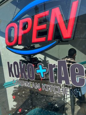 front at Koko + Rae Caribbean Kitchen in Louisville