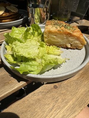 Spanish omelette   at Alguito Vegano in Mexico City
