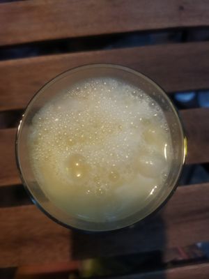 Agua del día coco y piña (con refill) at Alguito Vegano in Mexico City