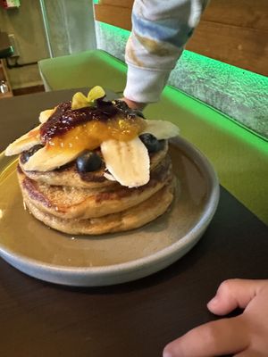 Hot cakes  at Alguito Vegano in Mexico City