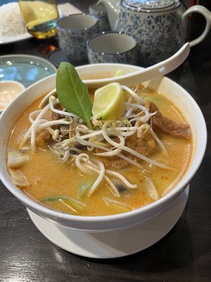 Thai style Tom yum  at September Vegan Food in Wellington