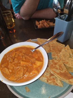 Roti chanai with potato and soy #Veganuary at September Vegan Food in Wellington