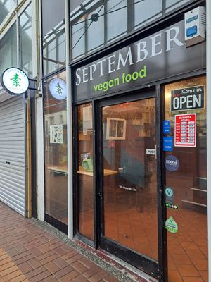 Exterior at September Vegan Food in Wellington