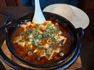 Mapo tofu at September Vegan Food in Wellington